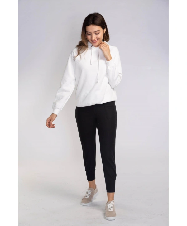 Lastikli Cepli Triko Eşofman Altı-SİYAH