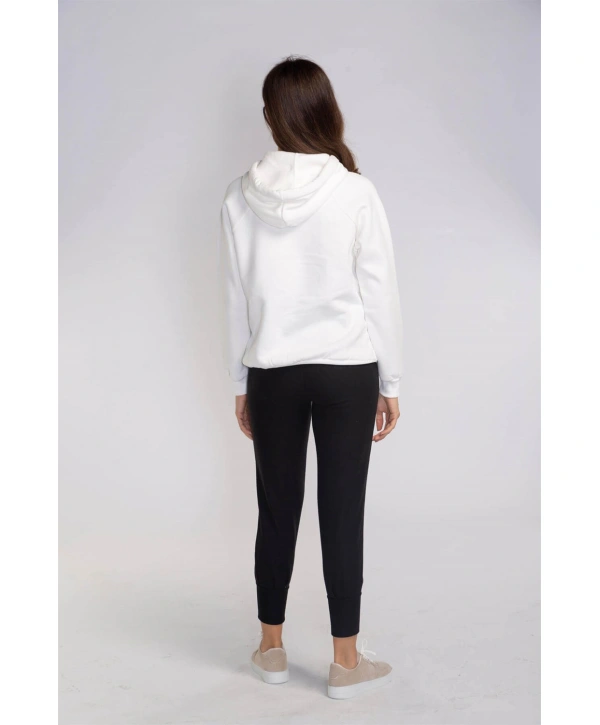 Lastikli Cepli Triko Eşofman Altı-SİYAH