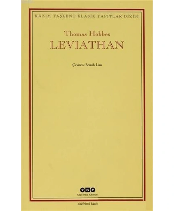 Leviathan; Bir Din ve Dünya Devletinin İçeriği, Biçimi ve Kudreti