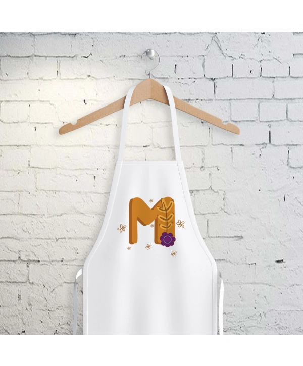 M Harfi Tasarımlı Mutfak Önlüğü