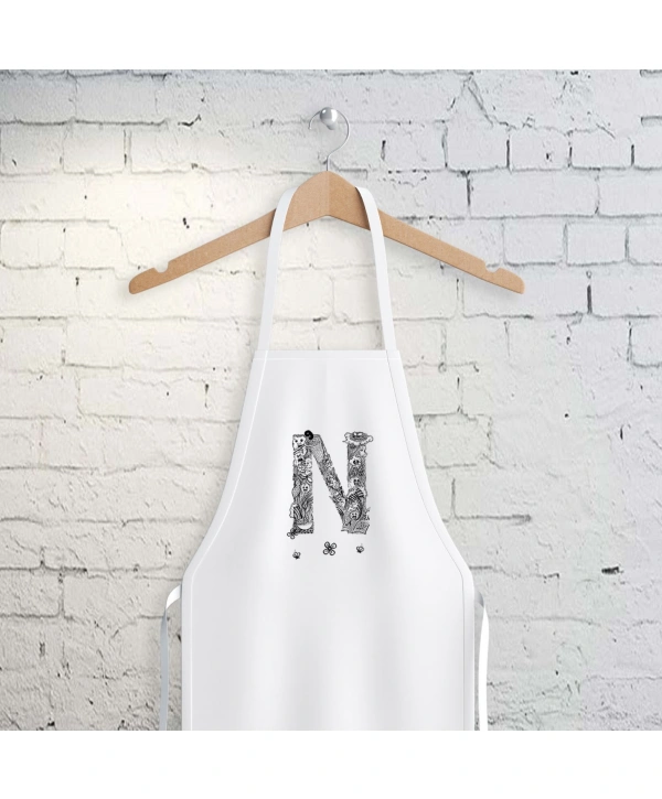 N Harfi Tasarımlı Mutfak Önlüğü