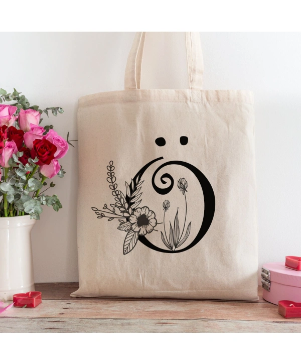 Ö Harfi Tasarımlı Alışveriş Plaj Bez Çanta