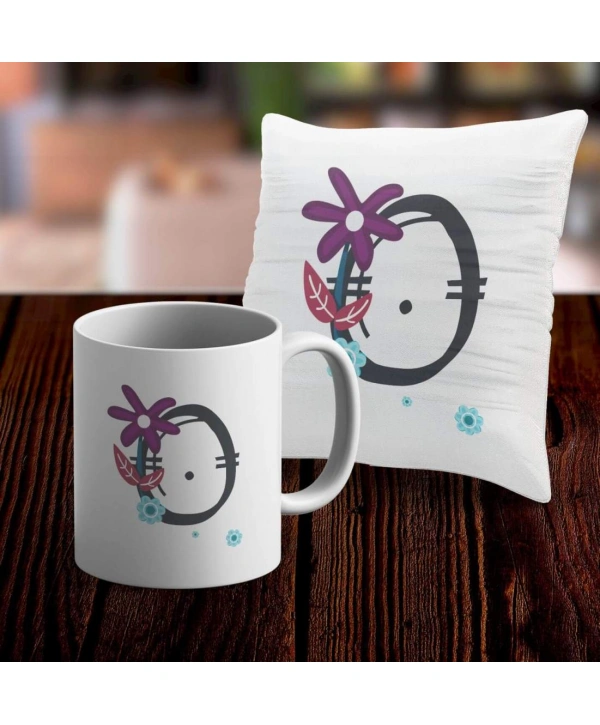 O Harfi Tasarımlı Kupa ve Yastık Kılıfı Hediye Seti