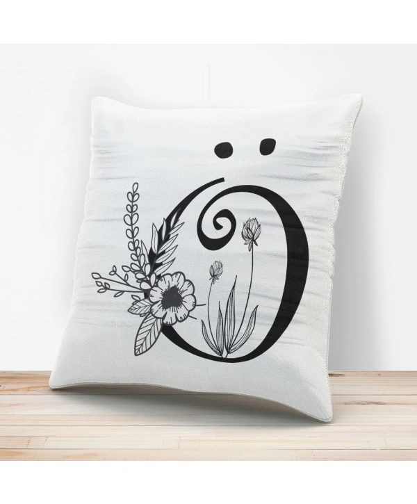 Ö Harfi Tasarımlı Yastık Kılıfı