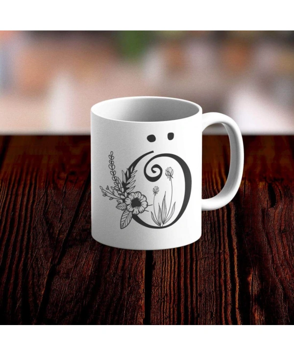 Özel Tasarım Ö Harfi Beyaz Kupa Bardak