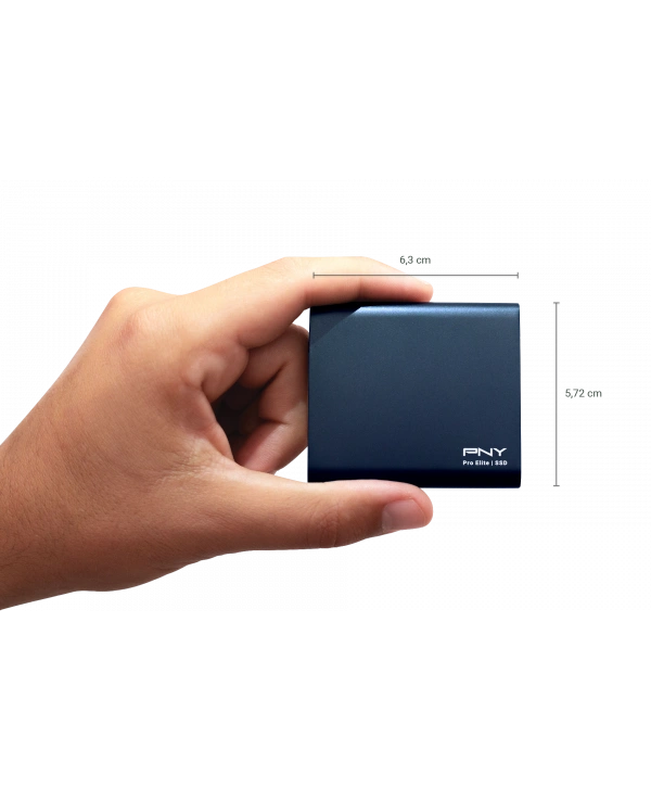 PNY Pro Elite Mavi 250 GB 880/900MB/s USB 3.2 Gen 2 Type-C Taşınabilir SSD (PSD0CS2060NB-250-RB)