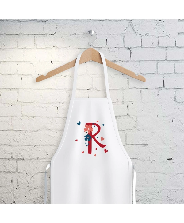 R Harfi Tasarımlı Mutfak Önlüğü