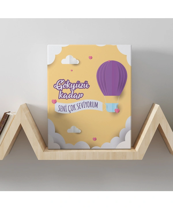 Romantik Tasarımlı Mini Kanvas Tablo - No19