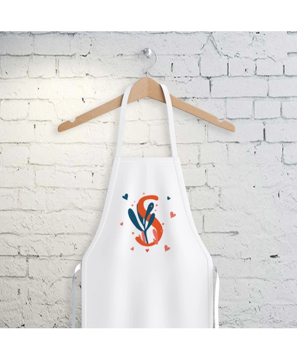 S Harfi Tasarımlı Mutfak Önlüğü