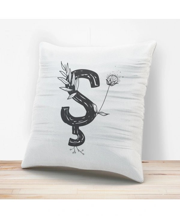 Ş Harfi Tasarımlı Yastık Kılıfı