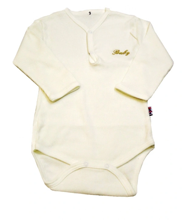 Sema Baby Uzun Kol Kaşkorse Badi (Body) - Ekru 0-6 Ay
