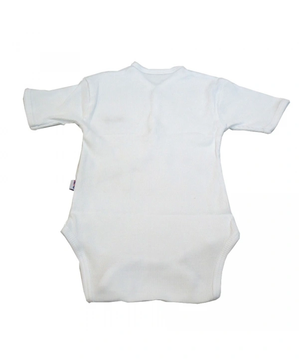 Sema Baby Yarım Kol Kaşkorse Badi (Body) - Beyaz 0-6 Ay