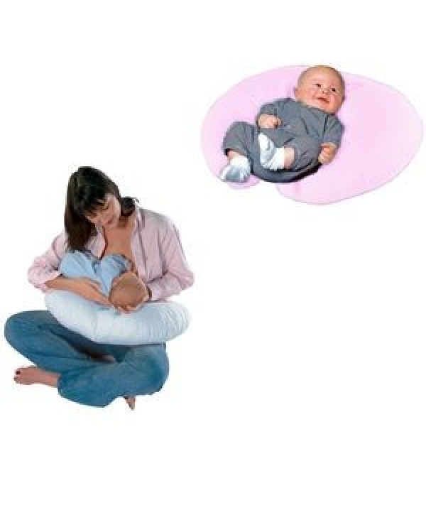 Sema Bebe Emzirme ve Bebek Destek Minderi - Pembe