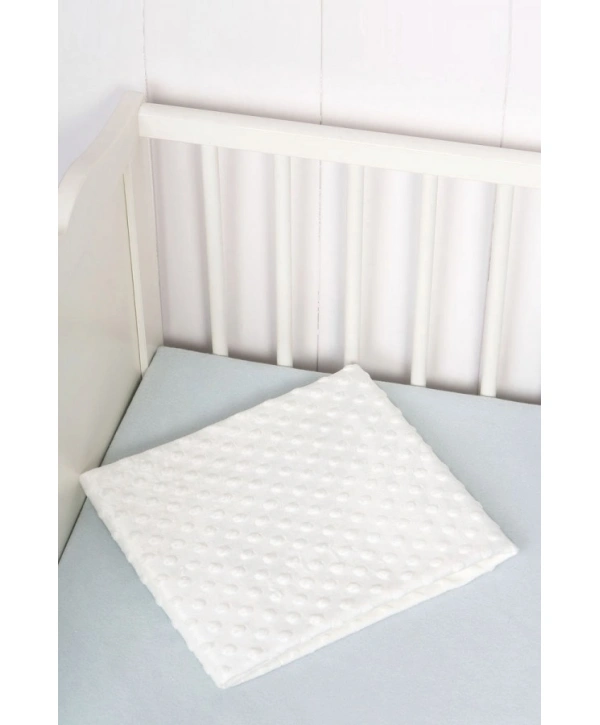 Sema Bebe Fluffy Battaniye (Kabartma Desenli) - Ekru