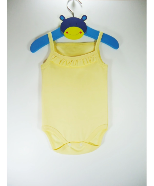 Sema Bebe Penye ip Askılı Badi (Body) - Beyaz 3-6 Ay