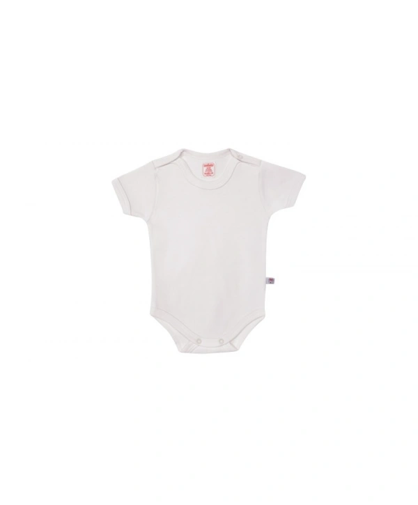 Sevi Bebe Şardonlu Yarım Kollu Body - Krem 6 Ay