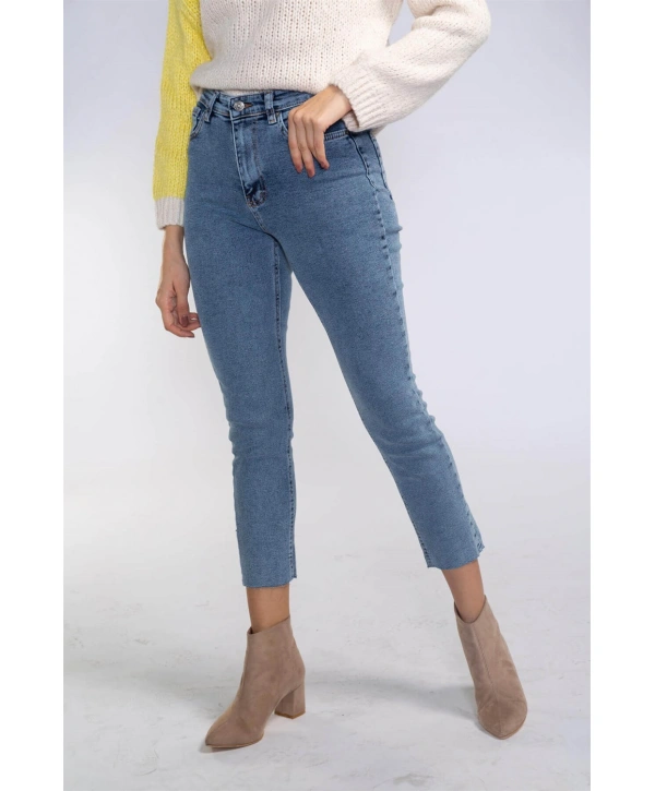 Slim Fit Jean Pantolon-MAVİ