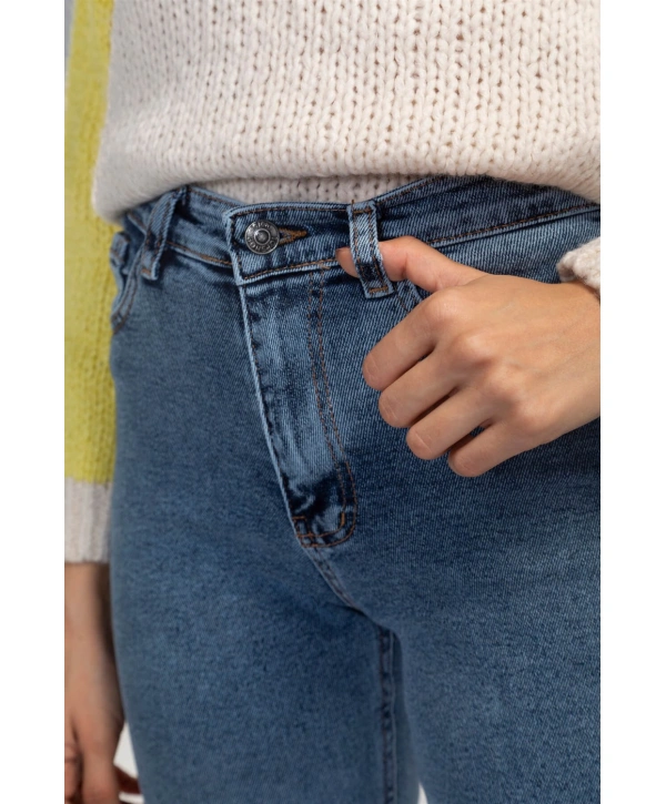 Slim Fit Jean Pantolon-MAVİ