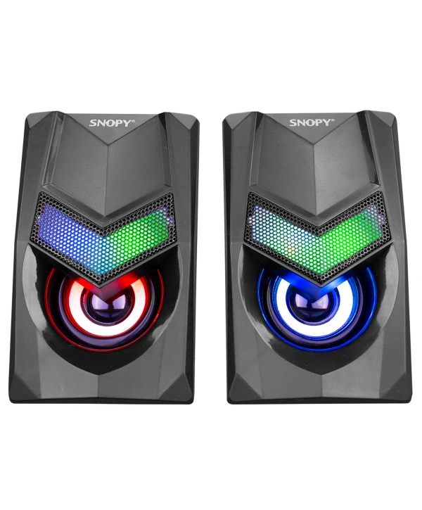 SNOPY SN-X25 2.0  RGB IŞIKLI 3WX2SİYAH USB SPEAKER