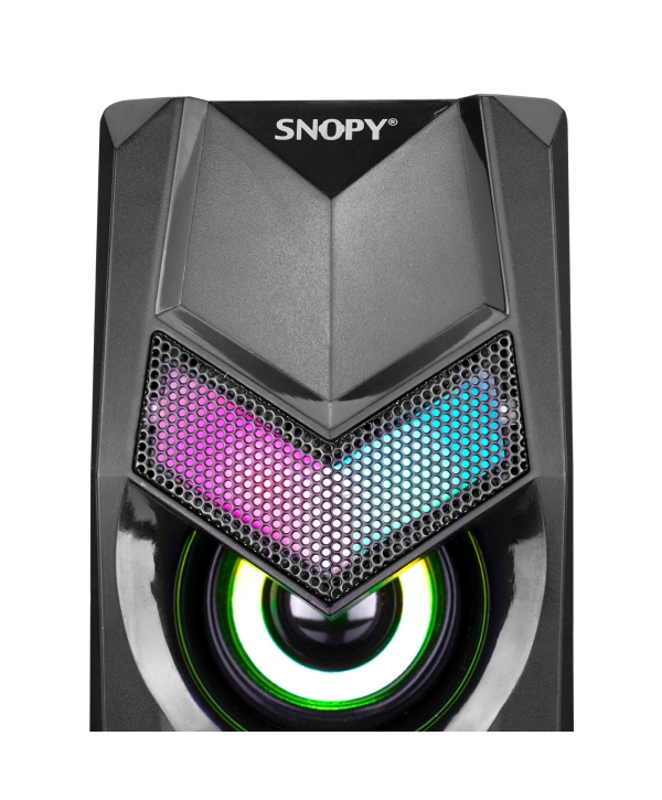 SNOPY SN-X25 2.0  RGB IŞIKLI 3WX2SİYAH USB SPEAKER