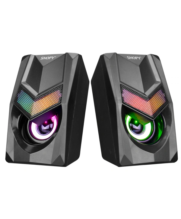 SNOPY SN-X25 2.0  RGB IŞIKLI 3WX2SİYAH USB SPEAKER