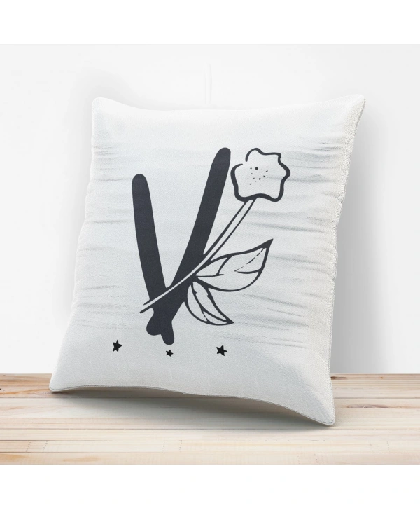 V Harfi Tasarımlı Yastık Kılıfı