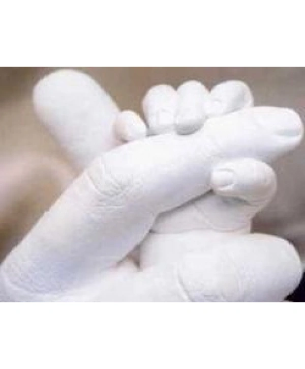 Yetişkinlere Özel (2 adet) El İzi Minik Heykel Set