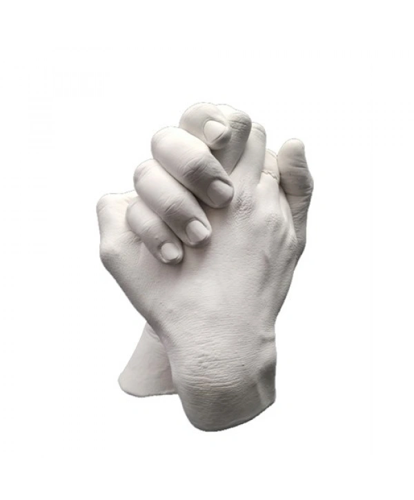 Yetişkinlere Özel (2 adet) El İzi Minik Heykel Set