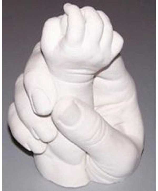 Yetişkinlere Özel (2 adet) El İzi Minik Heykel Set