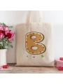 B Harfi Tasarımlı Alışveriş Plaj Bez Çanta