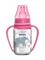 Bambino Kulplu Cam Biberon 125 ml - Pembe