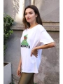 Baskılı Tişört-BEYAZ