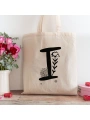 I Harfi Tasarımlı Alışveriş Plaj Bez Çanta