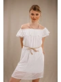Madonna Yaka Elbise - BEYAZ