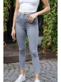 Yüksek Bel Skinny Jean Pantolon - GRİ