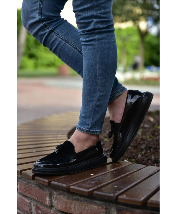 CH002 Rugan ST Erkek Ayakkabı SIYAH