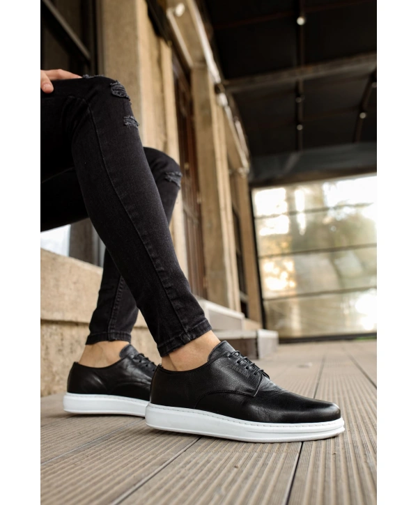 CH003 BT Hakiki Deri Erkek Ayakkabı SIYAH