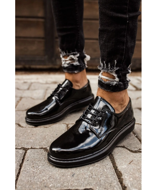 CH003 Rugan ST  Erkek Ayakkabı SIYAH