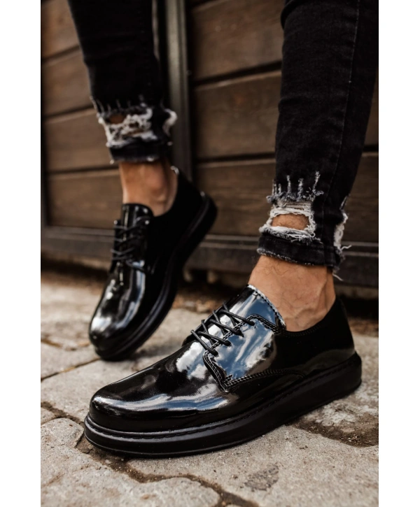 CH003 Rugan ST  Erkek Ayakkabı SIYAH