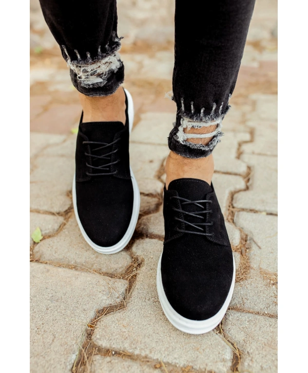 CH003 Süet BT Erkek Ayakkabı SIYAH