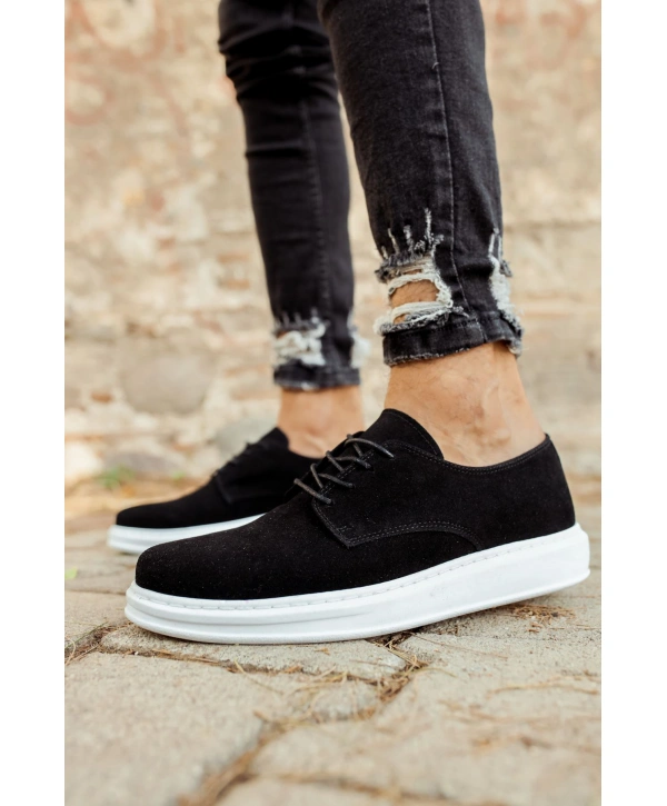 CH003 Süet BT Erkek Ayakkabı SIYAH