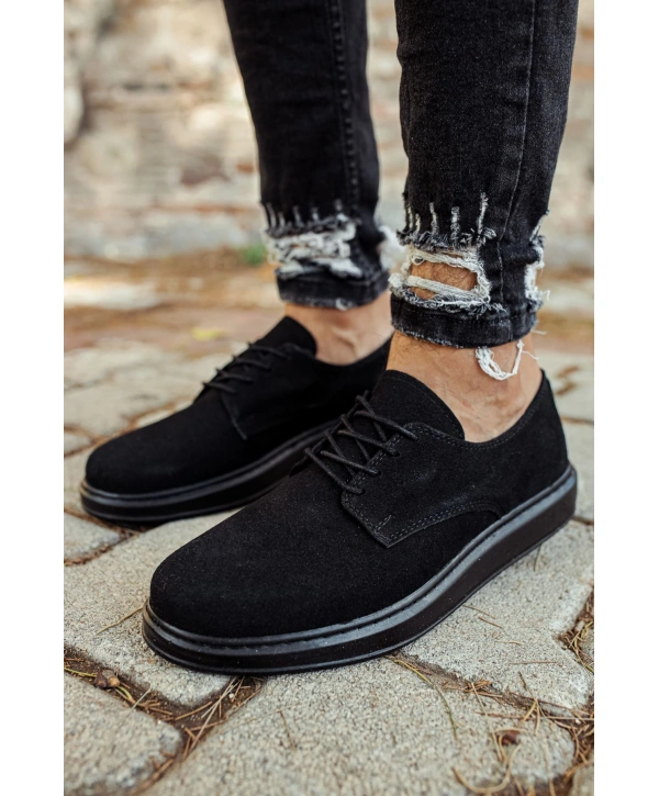 CH003 Süet ST Erkek Ayakkabı SIYAH