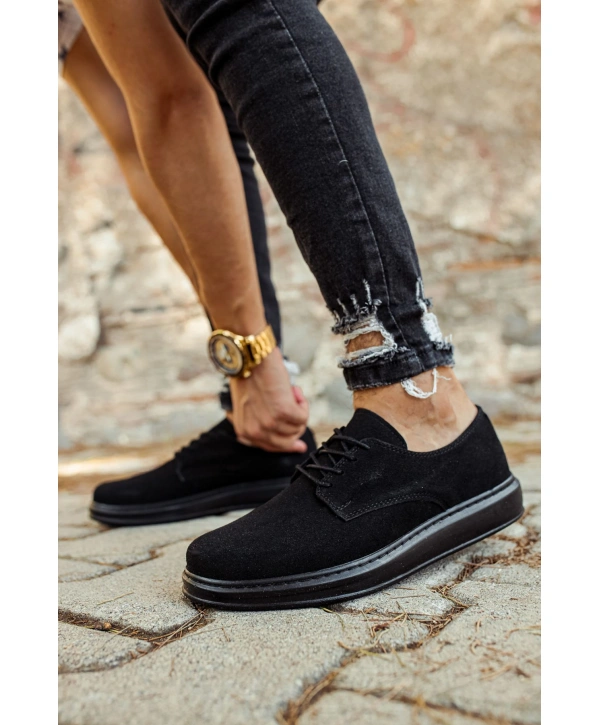 CH003 Süet ST Erkek Ayakkabı SIYAH