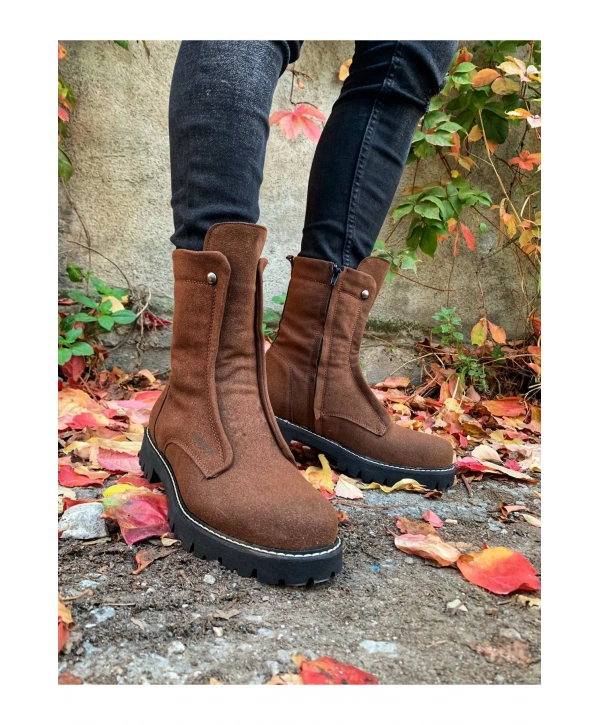 CH027 Süet ST Erkek Bot KAHVE