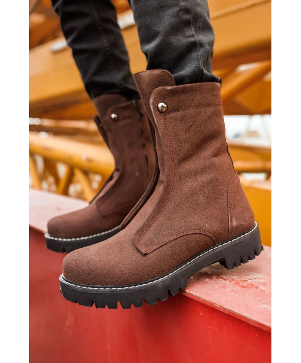 CH027 Süet ST Erkek Bot KAHVE