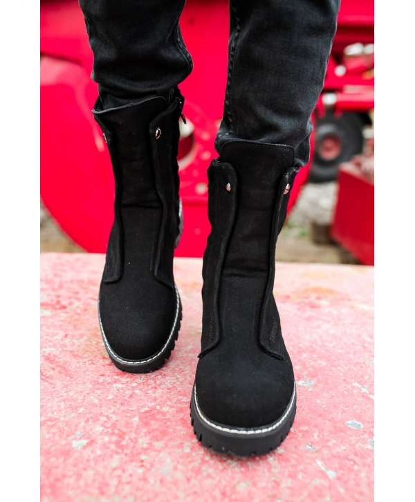 CH027 Süet ST Erkek Bot SIYAH