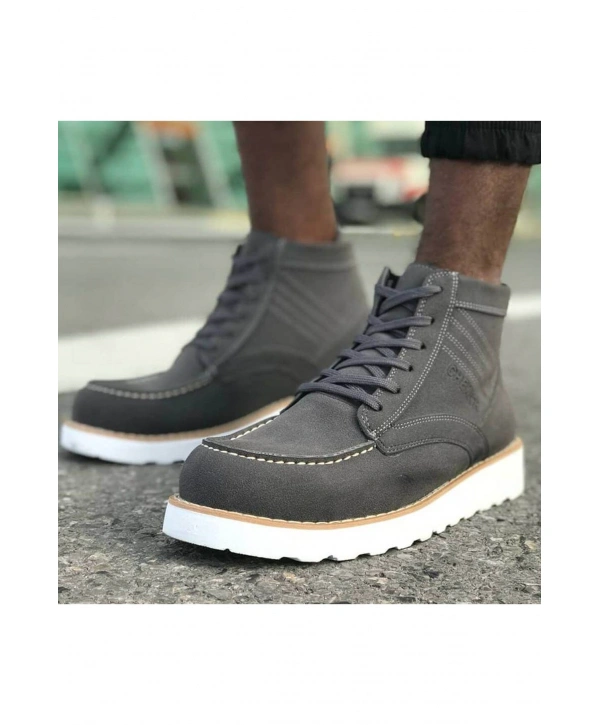 CH047 Süet BT Erkek Bot ANTRASIT