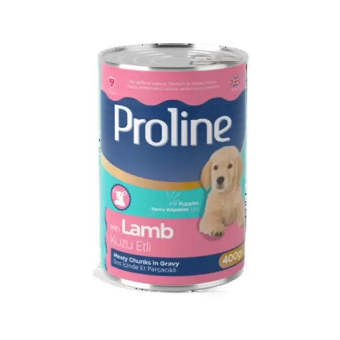 Proline Etli Sos İçinde Et Parçacıklı Konserve Yavru Köpek Maması 400 Gr