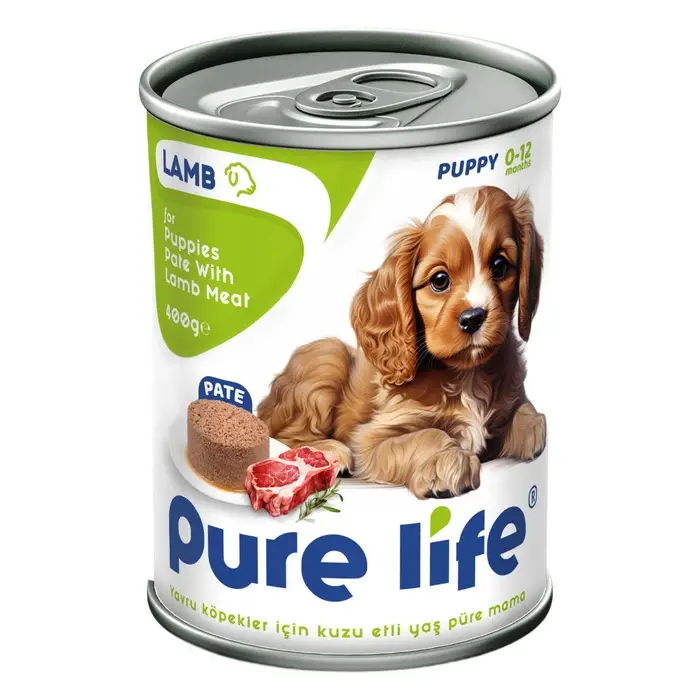 Pure Life Pate Kuzu Etli Yavru Köpek Konserve Maması 400 Gr