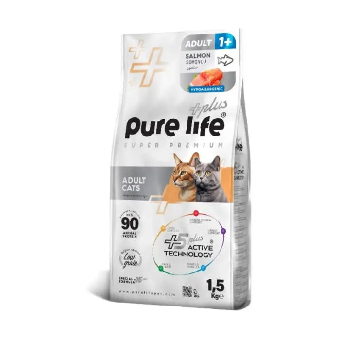 Pure Life Plus Somonlu Yetişkin Kedi Maması 1,5 Kg